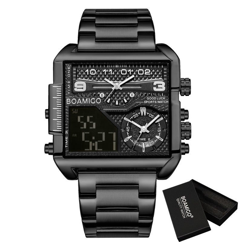 BOAMIGO New Top Brand Luxury Fashion Men Watches Gold Stainless Steel