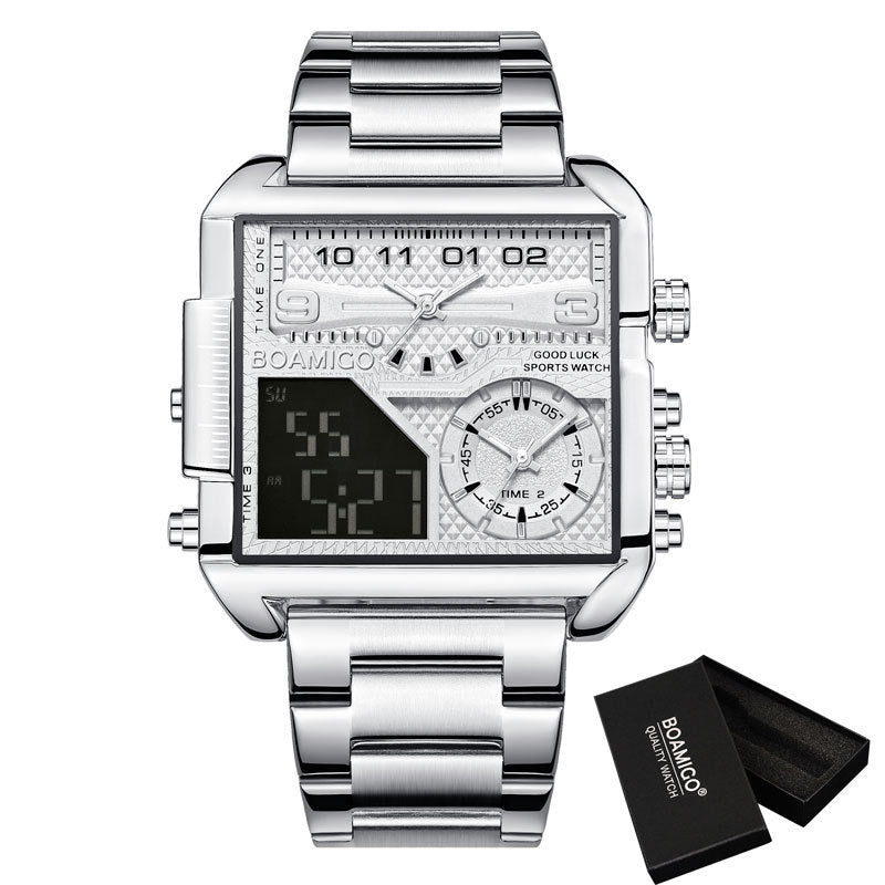 BOAMIGO New Top Brand Luxury Fashion Men Watches Gold Stainless Steel